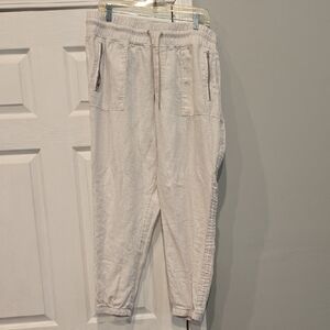 Athleta Cream Sweatpants Joggers Comfortable